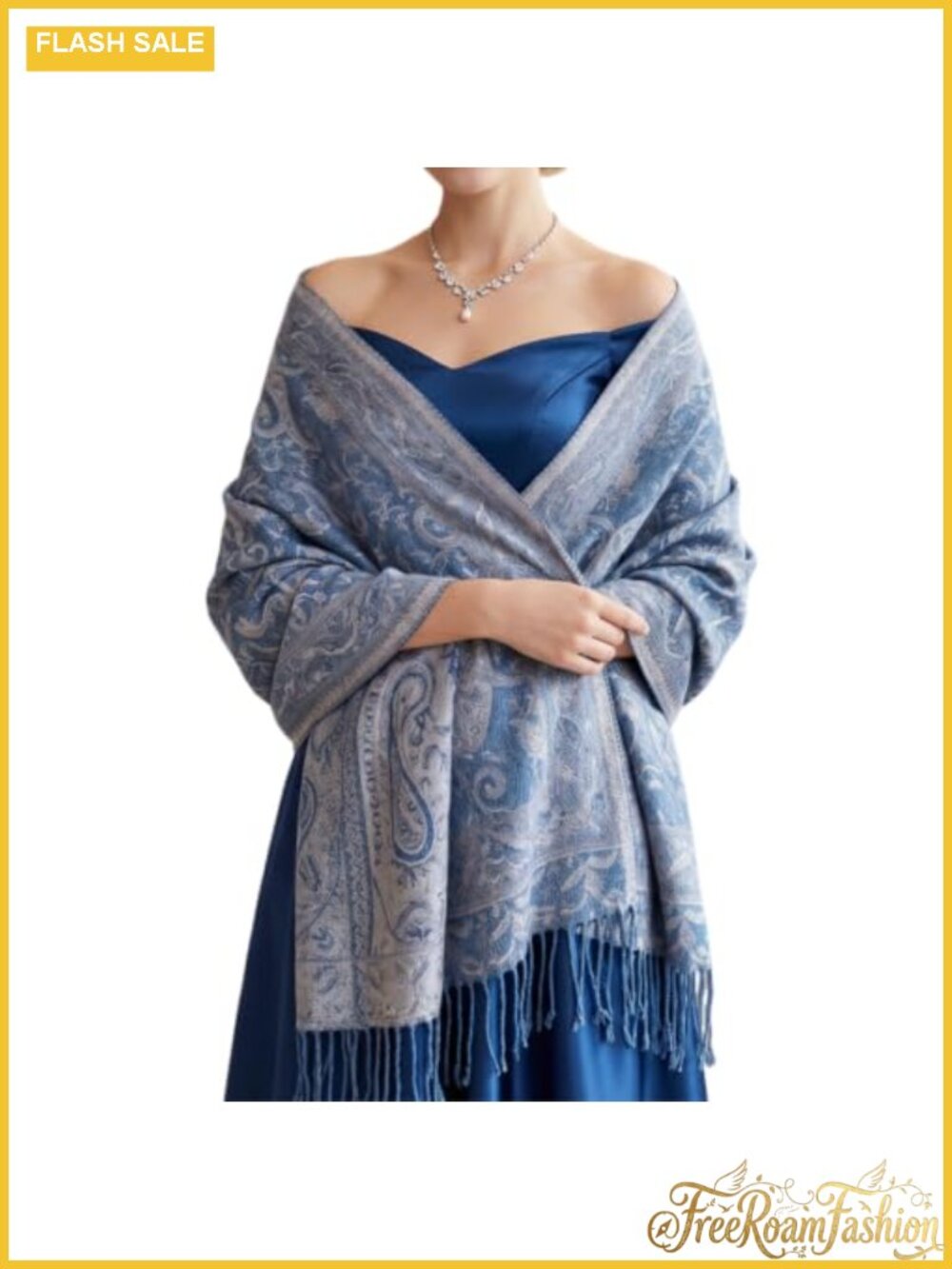 Viscose Acrylic Paisley Shawl Wrap Fringe Rave Festival Pashmina